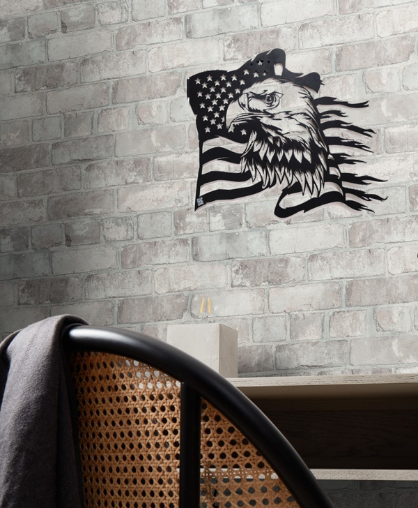 American Eagle & United States Flag Wall Decor
